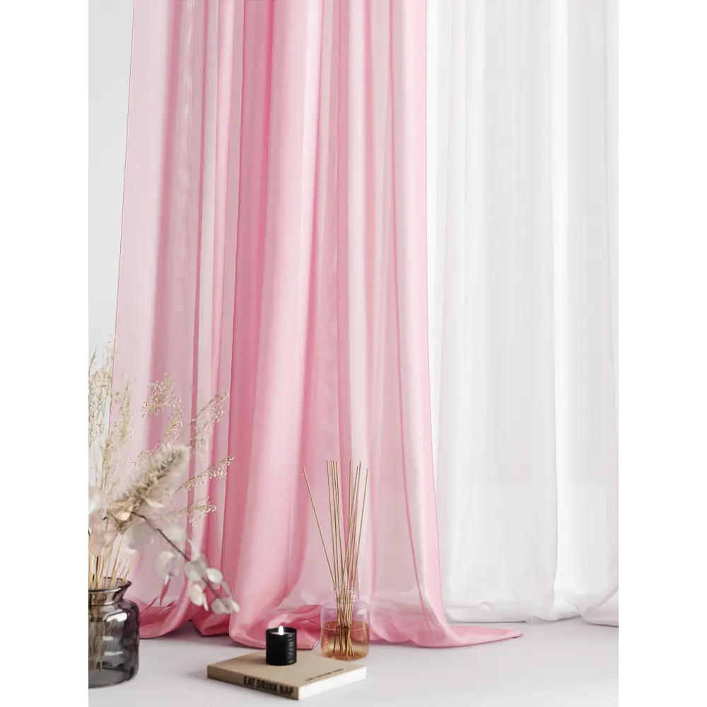 Фото 5 Тюль на ленте At Home Мирела 150x270 см вуаль цвет белый AA206967-270