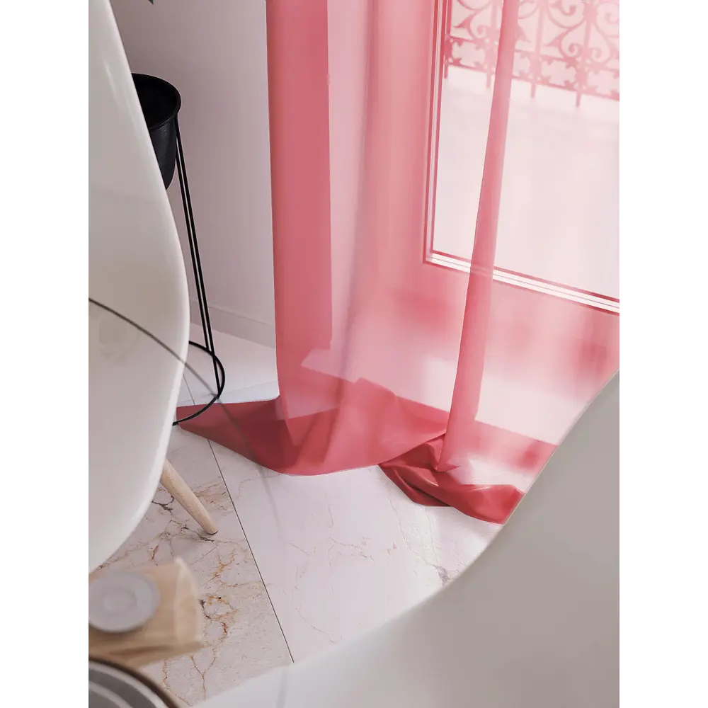 Фото 3 Тюль на ленте At Home Лурано 150x250 см вуаль цвет красный AA206729-250 Фото 3 Тюль на ленте At Home Лурано 150x250 см вуаль цвет красный AA206729-250