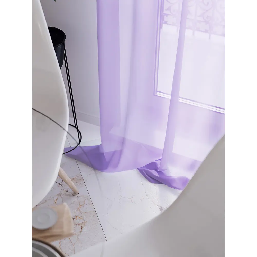 Фото 3 Тюль на ленте At Home Лурано 150x290 см вуаль цвет фиолетовый AA206731-290 Фото 3 Тюль на ленте At Home Лурано 150x290 см вуаль цвет фиолетовый AA206731-290