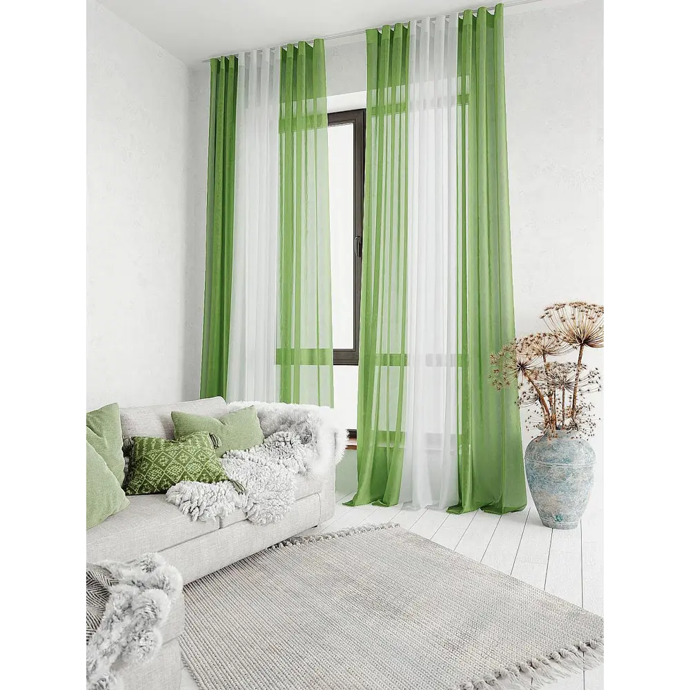 Фото 2 Тюль на ленте At Home Лаури 300x260 см вуаль цвет белый AA206704-260 Фото 2 Тюль на ленте At Home Лаури 300x260 см вуаль цвет белый AA206704-260