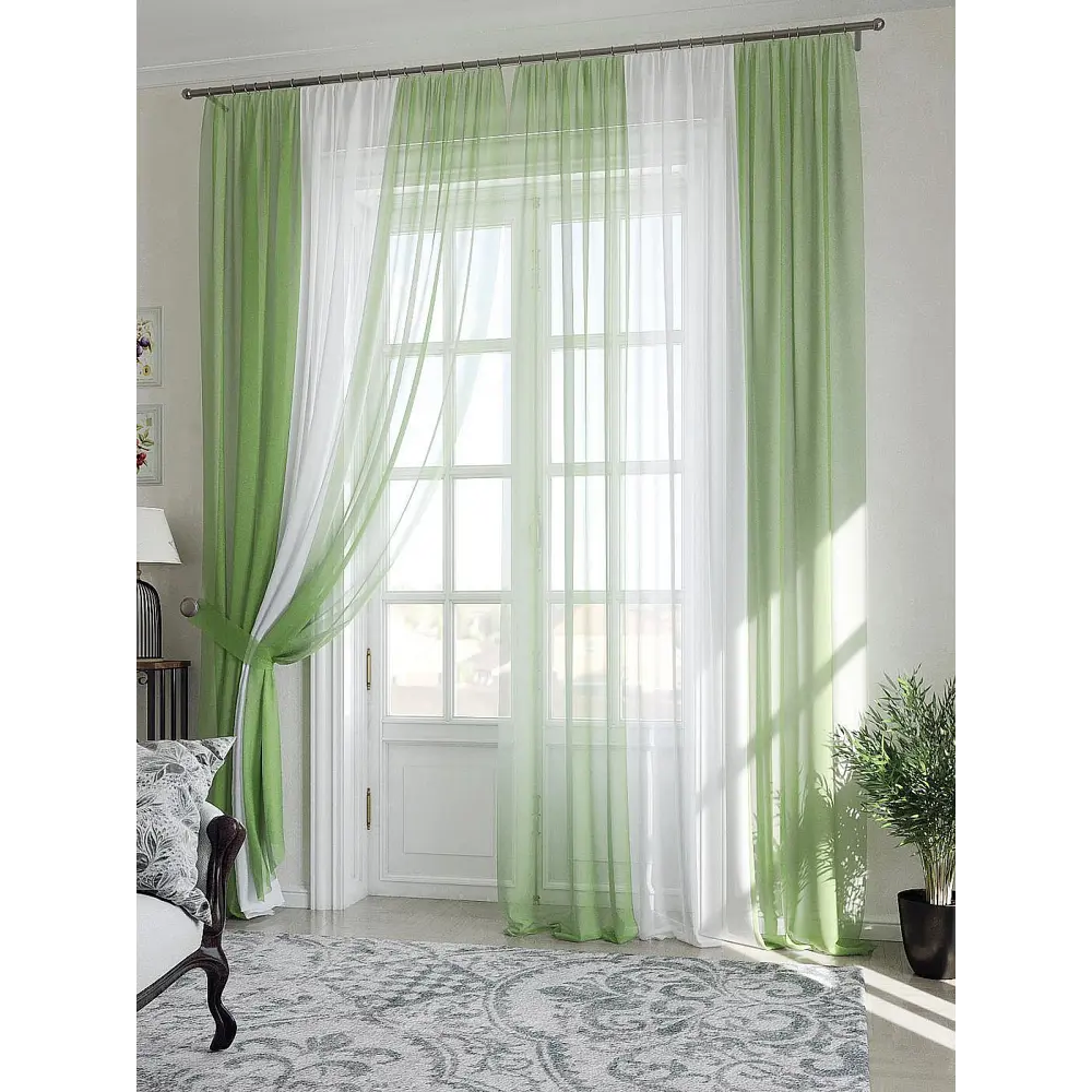 Фото 8 Тюль на ленте At Home Лаури 300x260 см вуаль цвет белый AA206704-260 Фото 8 Тюль на ленте At Home Лаури 300x260 см вуаль цвет белый AA206704-260