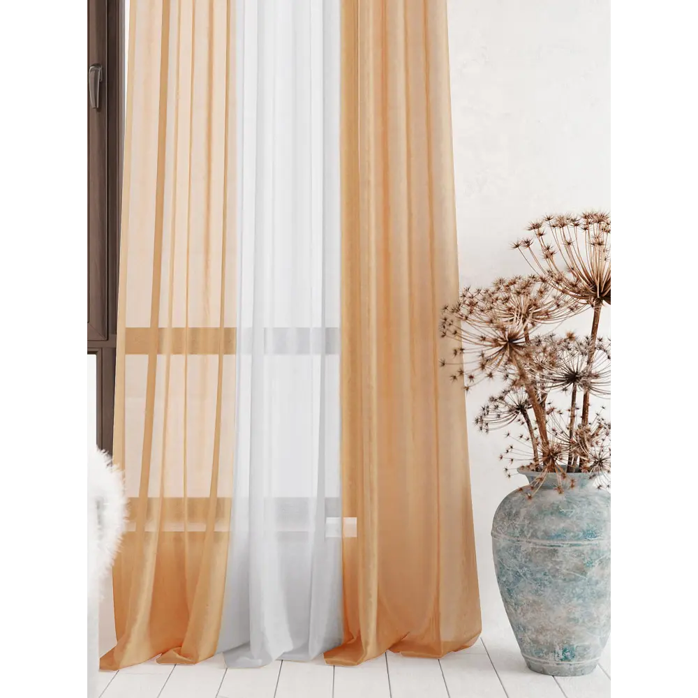 Фото 2 Тюль на ленте At Home Лаури 300x290 см вуаль цвет белый/желтый AA206685-290 Фото 2 Тюль на ленте At Home Лаури 300x290 см вуаль цвет белый/желтый AA206685-290