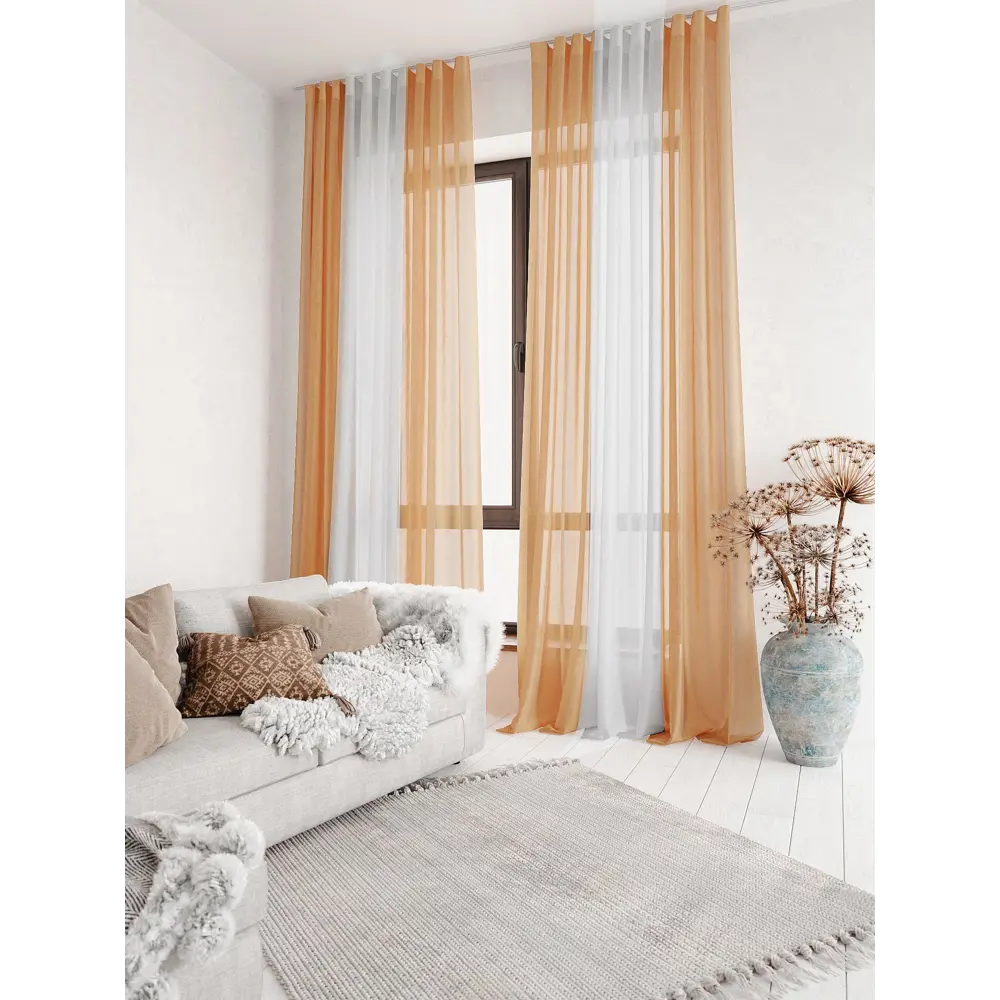 Фото 4 Тюль на ленте At Home Лаури 300x290 см вуаль цвет белый/желтый AA206685-290 Фото 4 Тюль на ленте At Home Лаури 300x290 см вуаль цвет белый/желтый AA206685-290