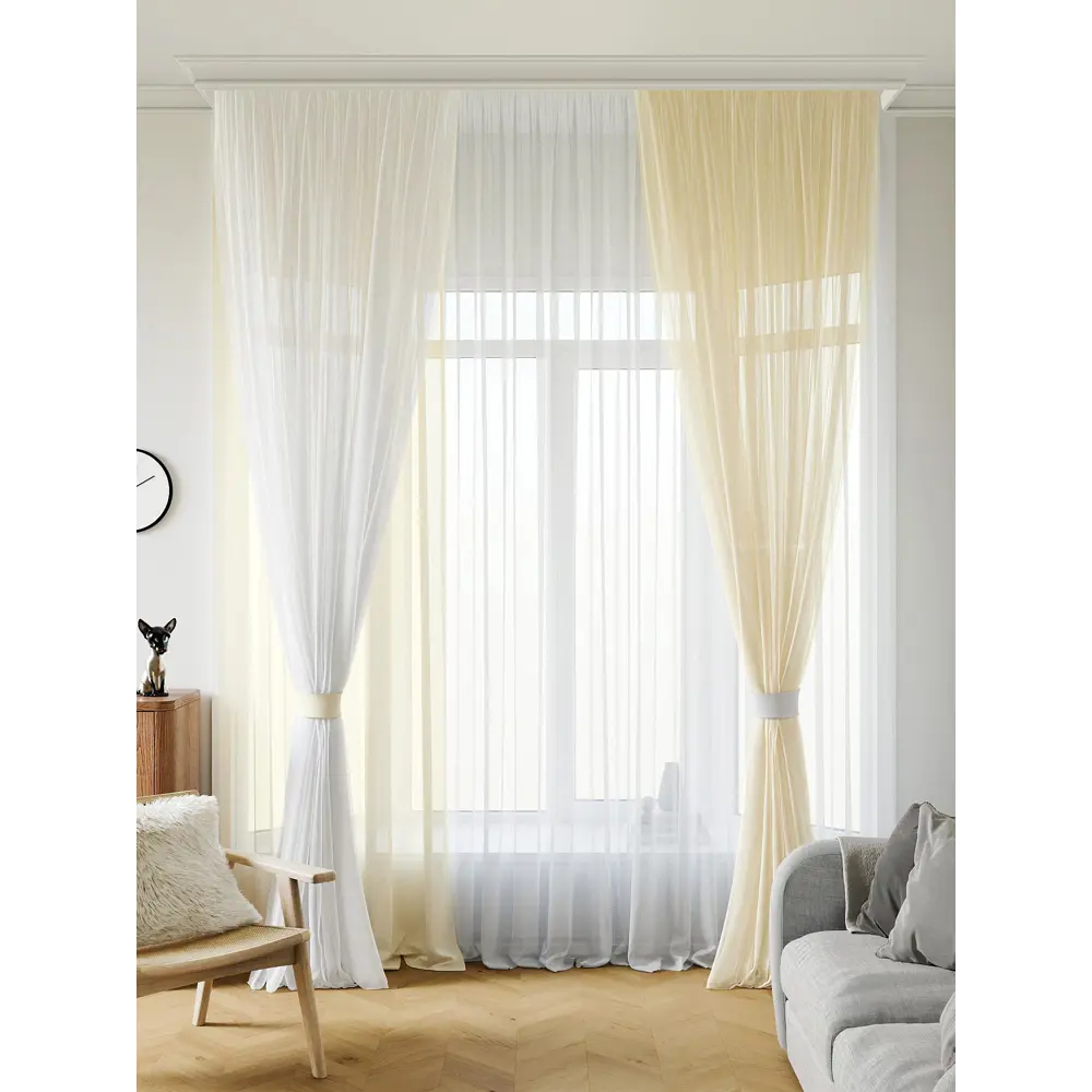 Фото 8 Тюль на ленте At Home Аруфина-14 500x270 см вуаль цвет белый AA218014-270 Фото 8 Тюль на ленте At Home Аруфина-14 500x270 см вуаль цвет белый AA218014-270