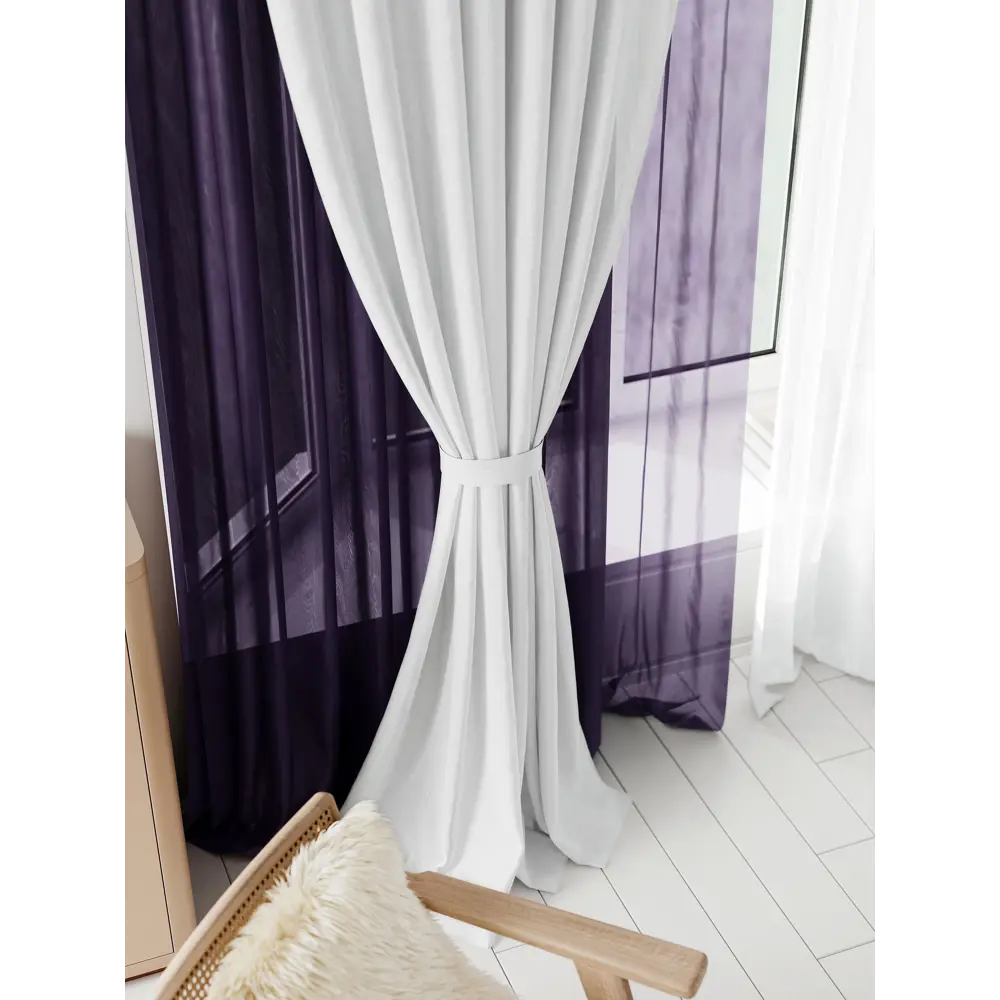 Фото 4 Тюль на ленте At Home Аруфина-11 500x300 см вуаль цвет фиолетовый AA218011-300 Фото 4 Тюль на ленте At Home Аруфина-11 500x300 см вуаль цвет фиолетовый AA218011-300