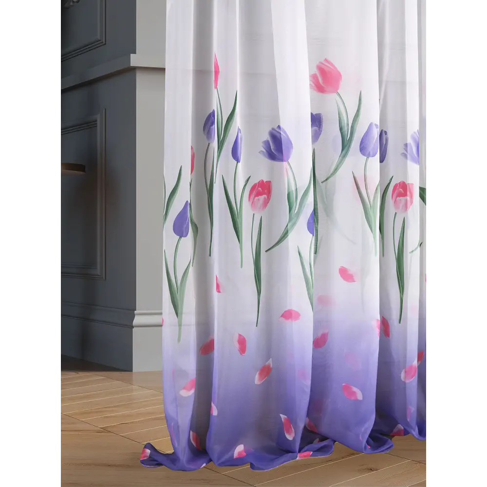 Фото 2 Тюль на ленте At Home Кингу-107 300x270 см вуаль цвет синий/розовый/голубой/зеленый AA126107-270 Фото 2 Тюль на ленте At Home Кингу-107 300x270 см вуаль цвет синий/розовый/голубой/зеленый AA126107-270