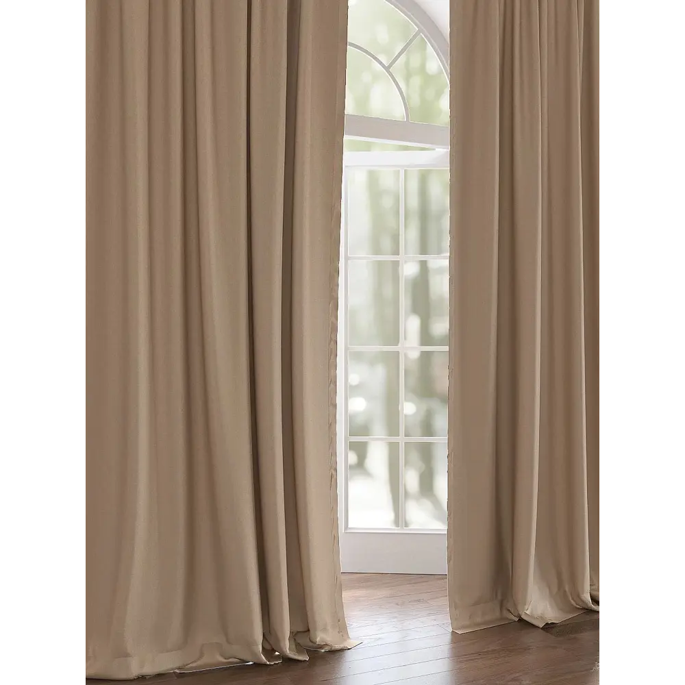 Фото 4 Комплект штор на ленте Helga Капи 150x280 см блэкаут цвет бежевый/коричневый HH950403 Фото 4 Комплект штор на ленте Helga Капи 150x280 см блэкаут цвет бежевый/коричневый HH950403