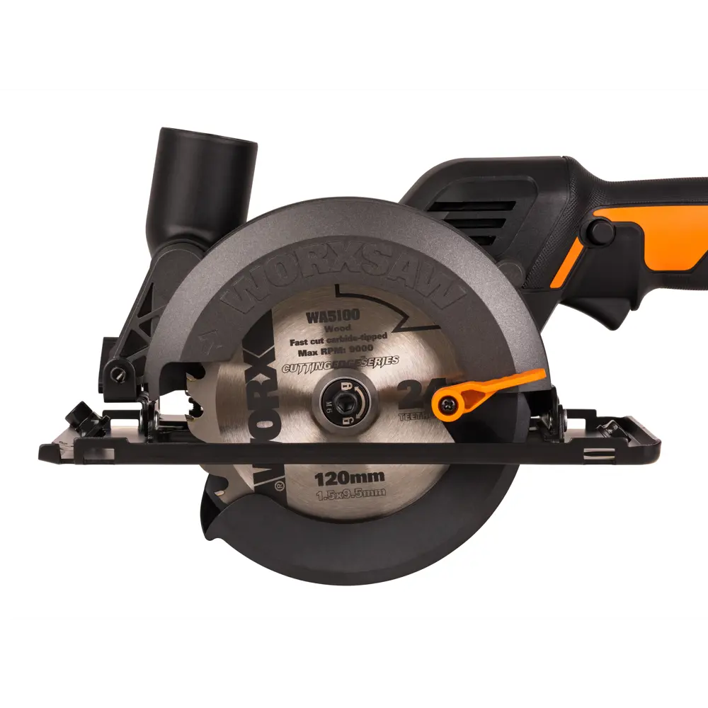Фото 8 Пила циркулярная аккумуляторная Worx WT520WX, 20 В Li-ion 2 Ач, 120 мм