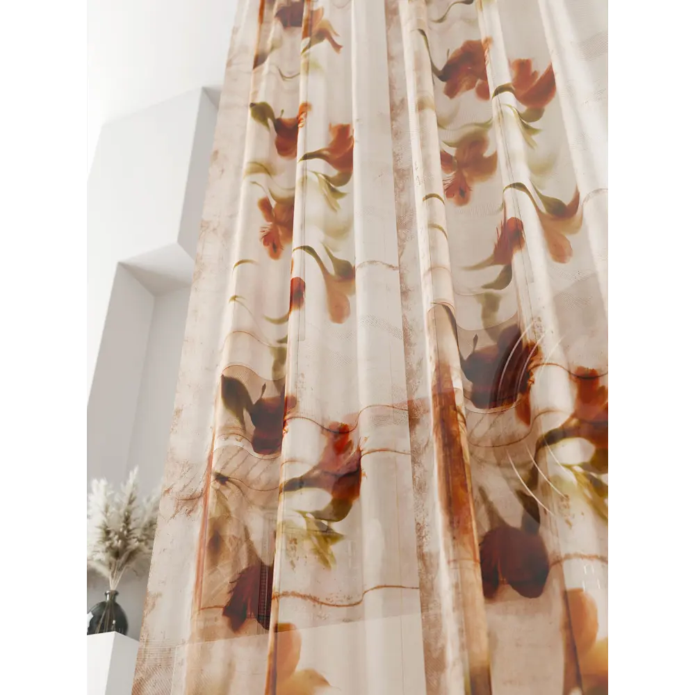 Фото 4 Тюль на ленте At Home Ливартис 150x250 см вуаль цвет оранжевый AA588021 Фото 4 Тюль на ленте At Home Ливартис 150x250 см вуаль цвет оранжевый AA588021