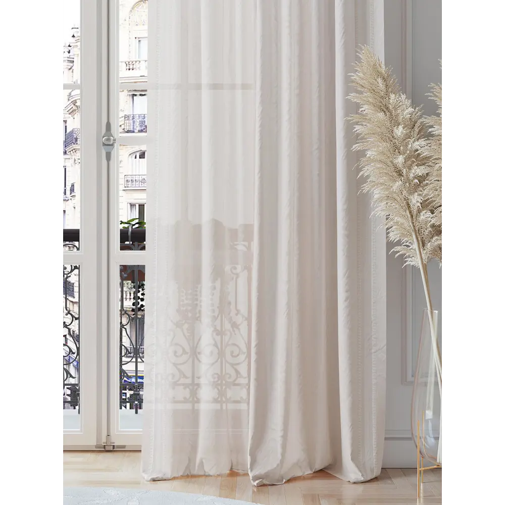 Фото 3 Тюль на ленте At Home Мирнтирс 150x260 см вуаль цвет розовый AA542004 Фото 3 Тюль на ленте At Home Мирнтирс 150x260 см вуаль цвет розовый AA542004
