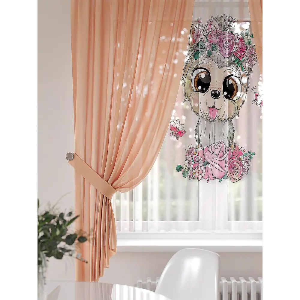 Фото 2 Тюль на ленте At Home Лирсинтес 145x180 см вуаль цвет бежевый/коричневый/черный/зеленый AA550095 Фото 2 Тюль на ленте At Home Лирсинтес 145x180 см вуаль цвет бежевый/коричневый/черный/зеленый AA550095