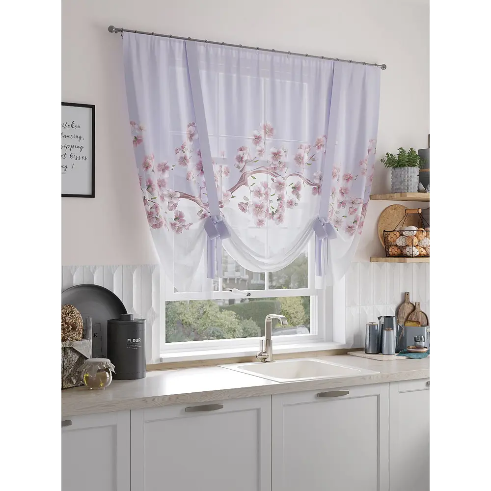 Фото Тюль на ленте At Home Менкриат 150x150 см вуаль цвет розовый AA518152 Фото Тюль на ленте At Home Менкриат 150x150 см вуаль цвет розовый AA518152