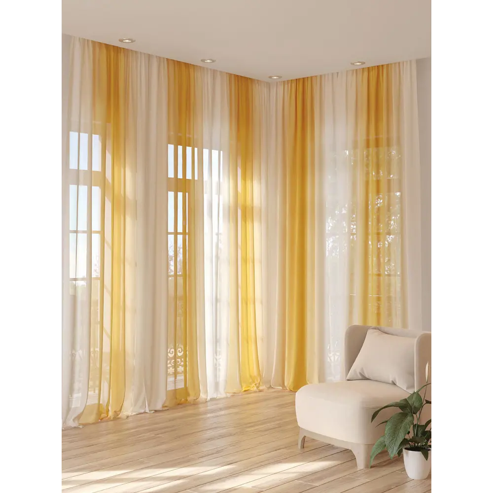 Фото 3 Тюль на ленте At Home Ханемерс 150x280 см вуаль цвет оранжевый AA974183 Фото 3 Тюль на ленте At Home Ханемерс 150x280 см вуаль цвет оранжевый AA974183