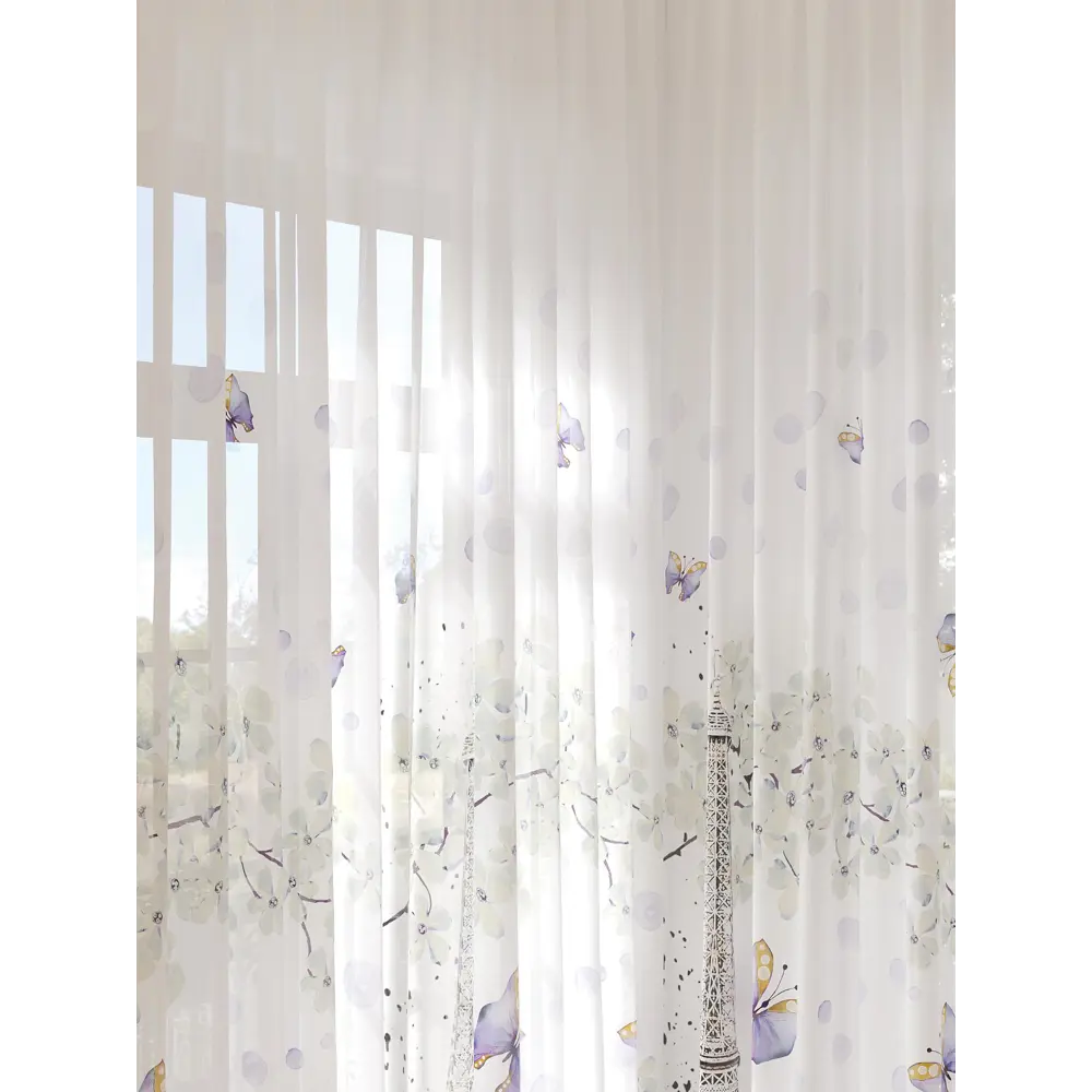 Фото 2 Тюль на ленте At Home Саминкорс 150x280 см вуаль цвет серый AA974230 Фото 2 Тюль на ленте At Home Саминкорс 150x280 см вуаль цвет серый AA974230