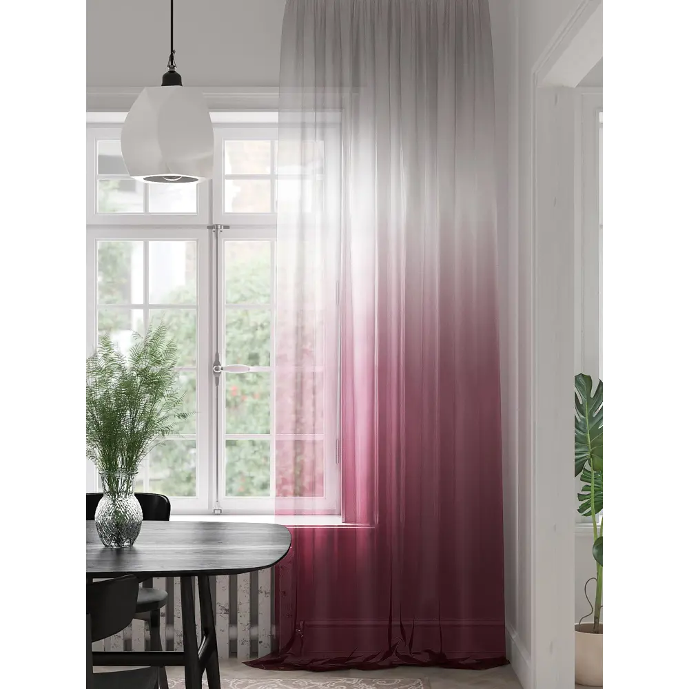 Фото Тюль на ленте At Home Ликанмир 150x280 см вуаль цвет белый AA974188 Фото Тюль на ленте At Home Ликанмир 150x280 см вуаль цвет белый AA974188