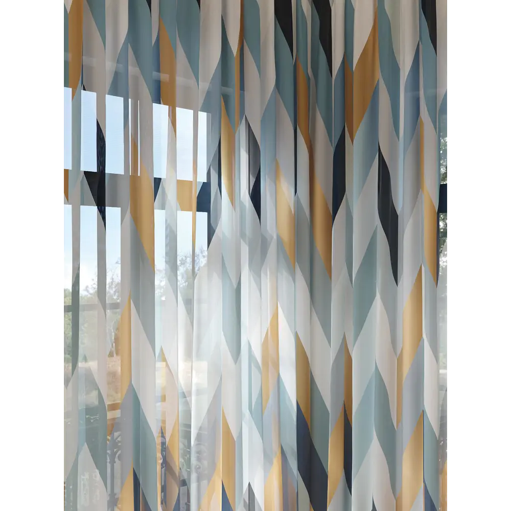 Фото 2 Тюль на ленте At Home Лиманкрон 150x280 см вуаль цвет серый/бирюзовый AA974160 Фото 2 Тюль на ленте At Home Лиманкрон 150x280 см вуаль цвет серый/бирюзовый AA974160