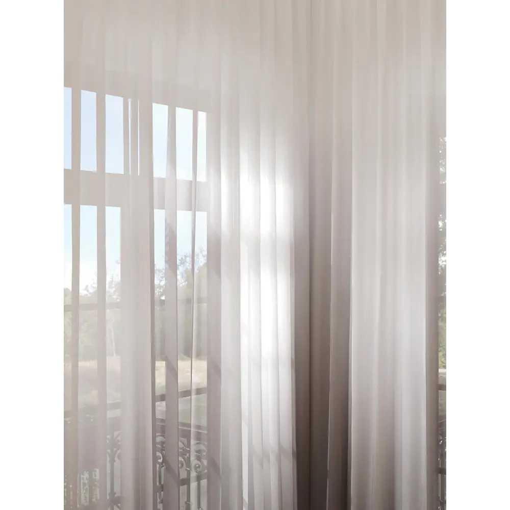 Фото 2 Тюль на ленте At Home Минорфис 150x280 см вуаль цвет серый AA974334 Фото 2 Тюль на ленте At Home Минорфис 150x280 см вуаль цвет серый AA974334