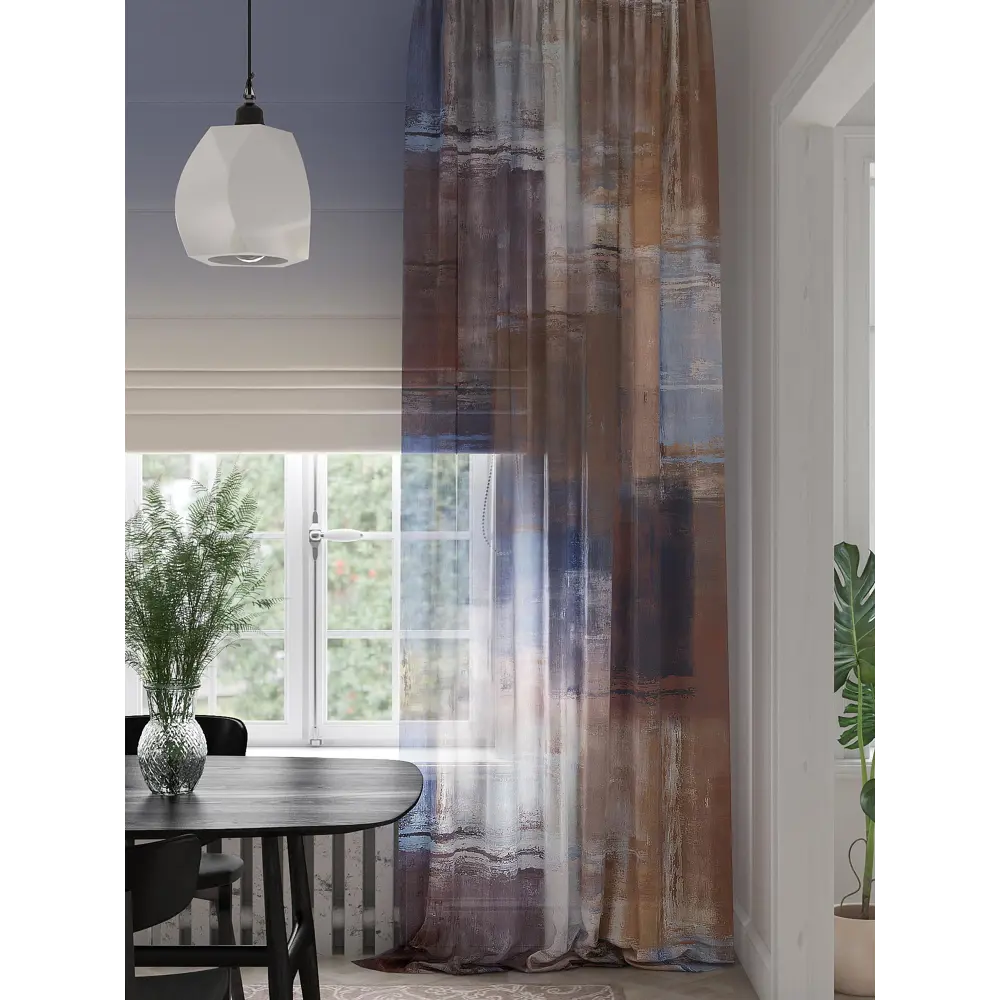 Фото 4 Тюль на ленте At Home Линетрос 150x280 см вуаль цвет синий/коричневый/голубой/фиолетовый AA974407 Фото 4 Тюль на ленте At Home Линетрос 150x280 см вуаль цвет синий/коричневый/голубой/фиолетовый AA974407