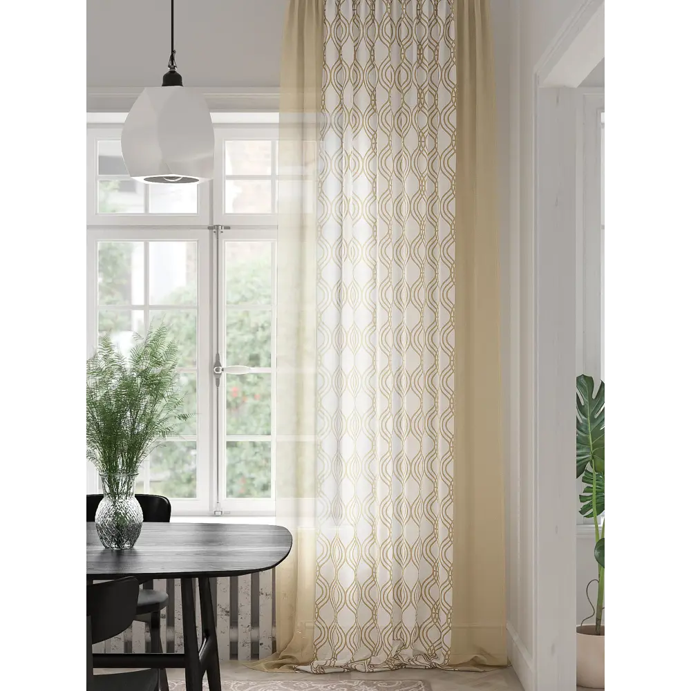 Фото Тюль на ленте At Home Ланикарс 150x280 см вуаль цвет белый AA974395 Фото Тюль на ленте At Home Ланикарс 150x280 см вуаль цвет белый AA974395