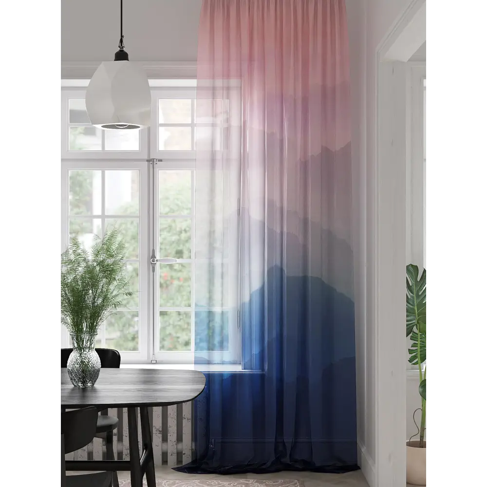 Фото Тюль на ленте At Home Френтос 150x280 см вуаль цвет розовый AA974411 Фото Тюль на ленте At Home Френтос 150x280 см вуаль цвет розовый AA974411