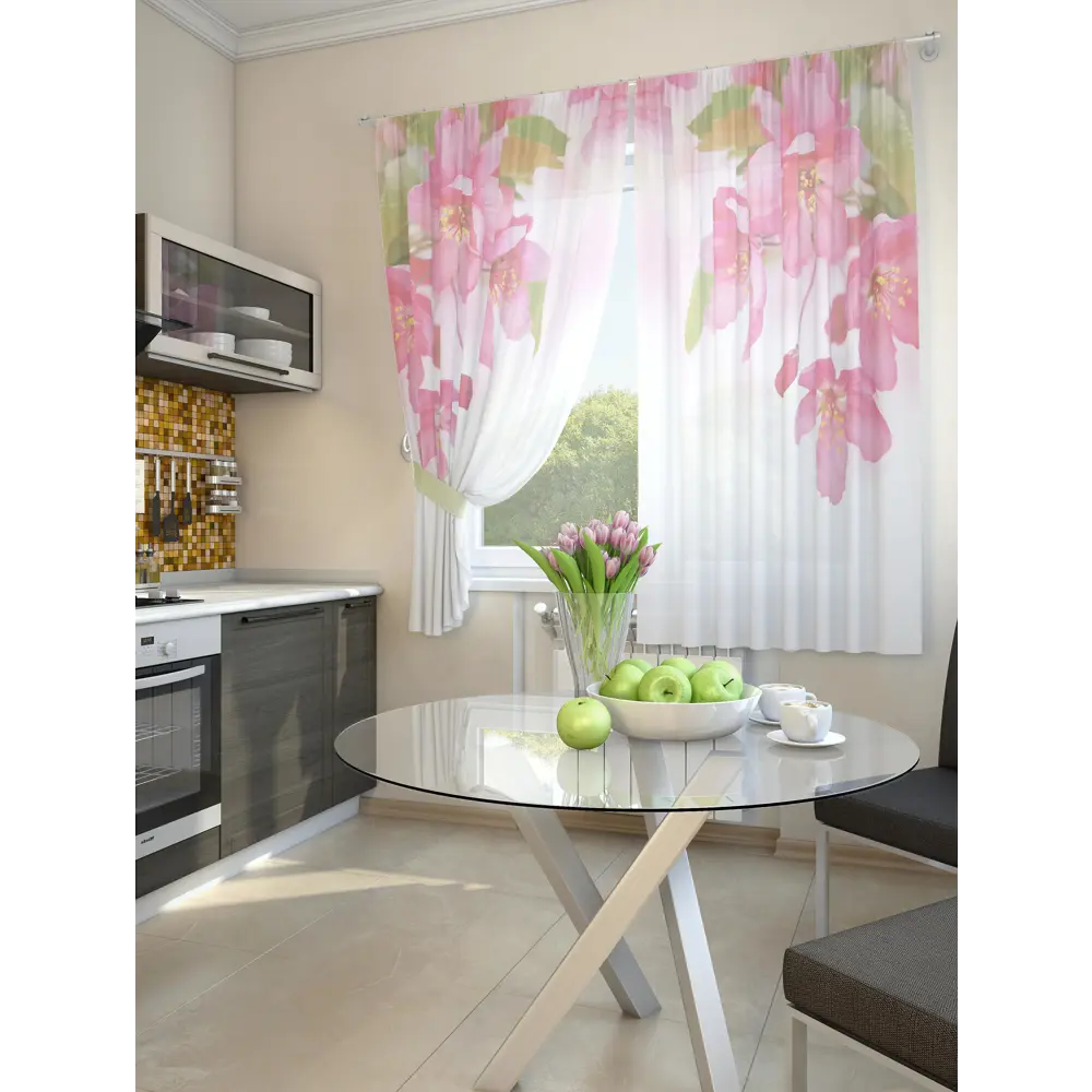 Фото 2 Тюль на ленте At Home Зола 150x180 см вуаль цвет белый/зеленый AA930130 Фото 2 Тюль на ленте At Home Зола 150x180 см вуаль цвет белый/зеленый AA930130