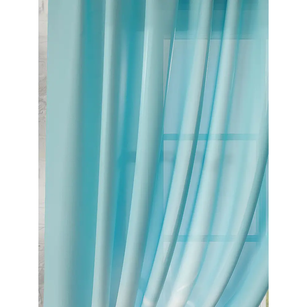 Фото 2 Тюль на ленте At Home Сагита 150x180 см вуаль цвет голубой/бирюзовый AA930560 Фото 2 Тюль на ленте At Home Сагита 150x180 см вуаль цвет голубой/бирюзовый AA930560