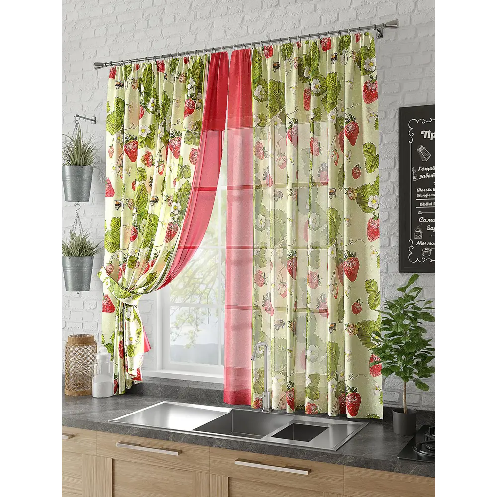 Фото Тюль на ленте At Home Риммар 150x180 см вуаль цвет розовый AA930468 Фото Тюль на ленте At Home Риммар 150x180 см вуаль цвет розовый AA930468
