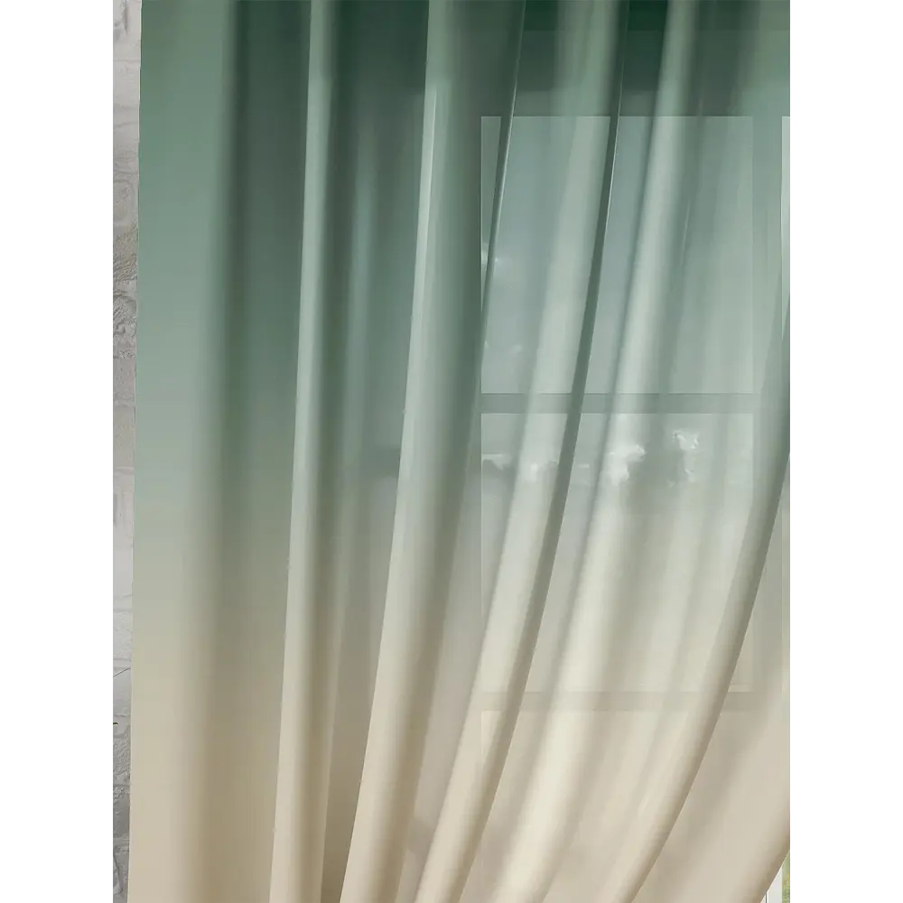 Фото 2 Тюль на ленте At Home Гиватаим 150x180 см вуаль цвет бирюзовый AA930621 Фото 2 Тюль на ленте At Home Гиватаим 150x180 см вуаль цвет бирюзовый AA930621