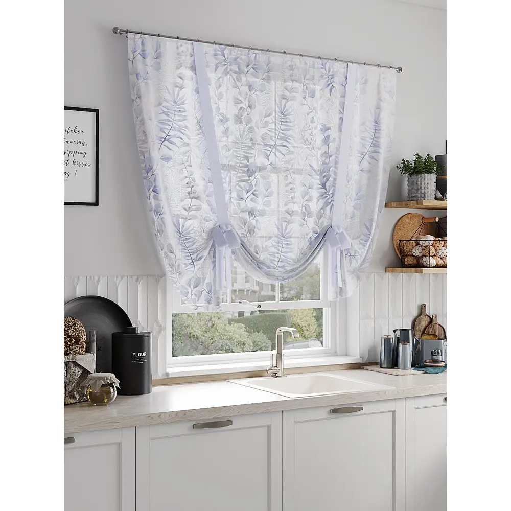 Фото Тюль на ленте At Home Ронкринс 150x150 см вуаль цвет белый AA518092 Фото Тюль на ленте At Home Ронкринс 150x150 см вуаль цвет белый AA518092