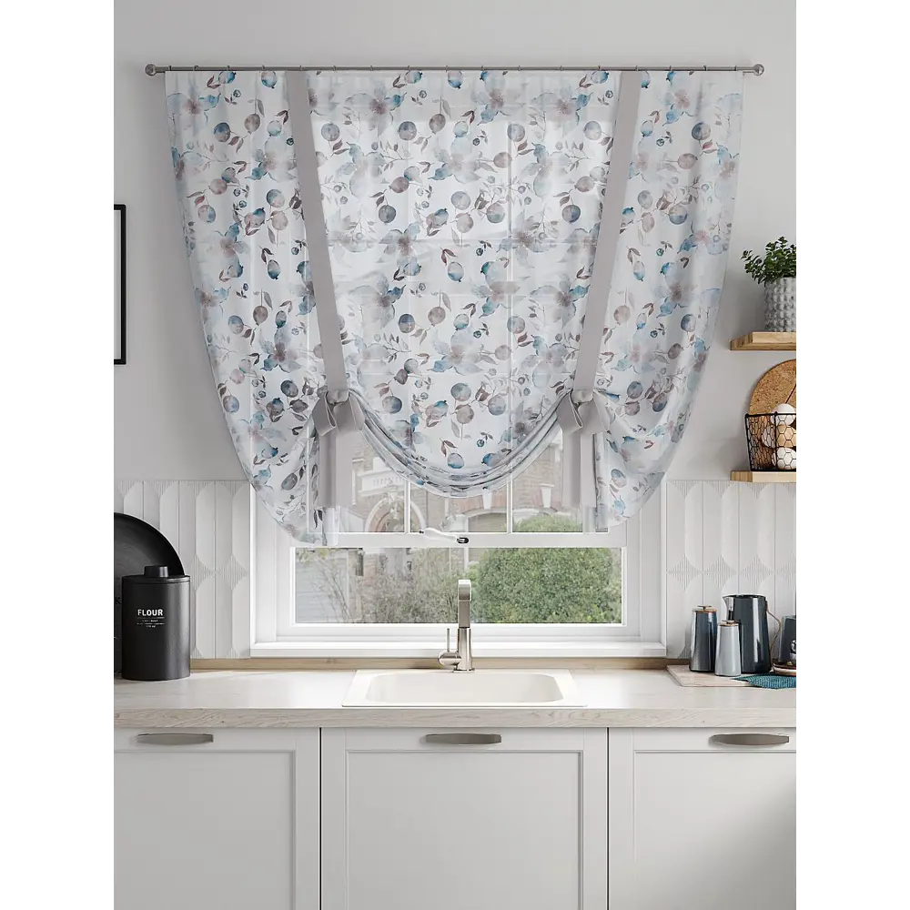 Фото 2 Тюль на ленте At Home Минокрис 150x150 см вуаль цвет белый AA518125 Фото 2 Тюль на ленте At Home Минокрис 150x150 см вуаль цвет белый AA518125