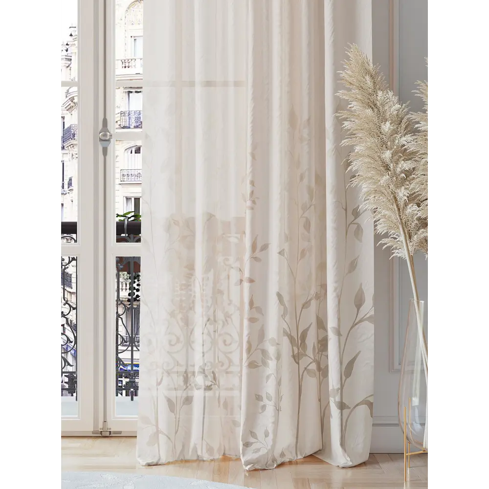 Фото 3 Тюль на ленте At Home Нервиренс 150x260 см вуаль цвет зеленый AA542083 Фото 3 Тюль на ленте At Home Нервиренс 150x260 см вуаль цвет зеленый AA542083