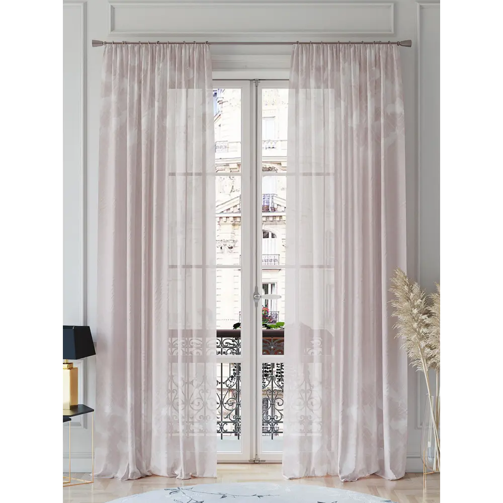 Фото 2 Тюль на ленте At Home Лимонкирс 150x260 см вуаль цвет белый AA542019 Фото 2 Тюль на ленте At Home Лимонкирс 150x260 см вуаль цвет белый AA542019