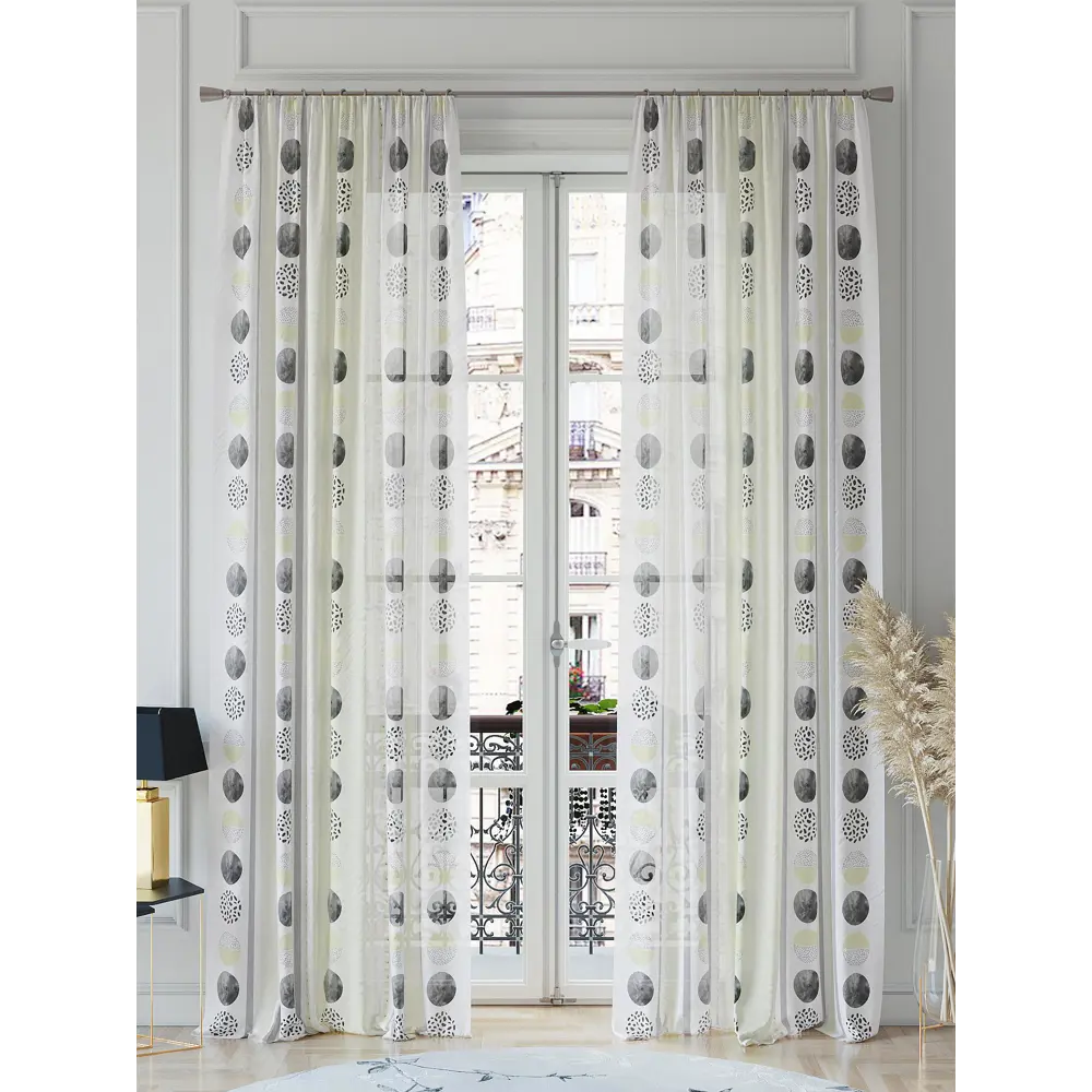 Фото 2 Тюль на ленте At Home Рилорикрос 150x260 см вуаль цвет серебристый/белый/серый AA542120 Фото 2 Тюль на ленте At Home Рилорикрос 150x260 см вуаль цвет серебристый/белый/серый AA542120