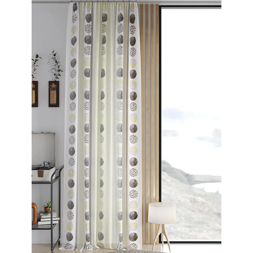 Фото Тюль на ленте At Home Рилорикрос 150x260 см вуаль цвет серебристый/белый/серый AA542120 Фото Тюль на ленте At Home Рилорикрос 150x260 см вуаль цвет серебристый/белый/серый AA542120