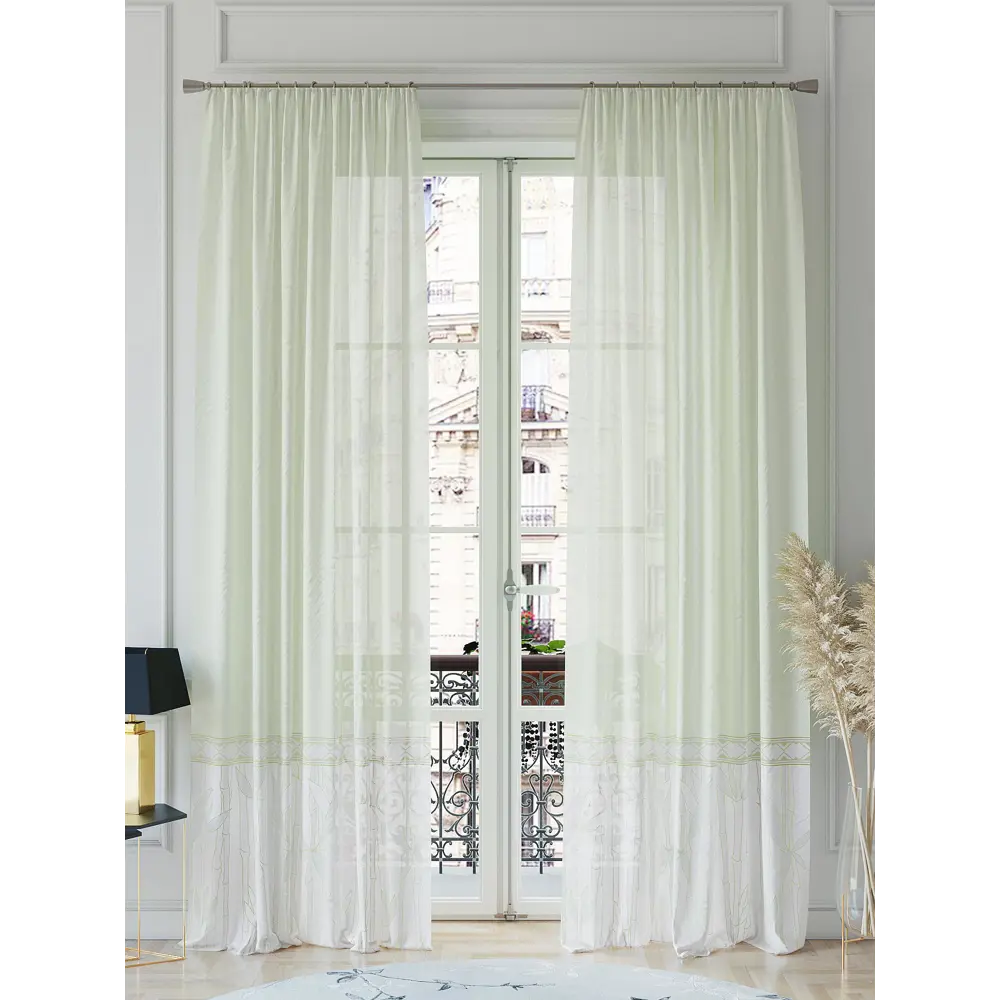 Фото 2 Тюль на ленте At Home Бролирс 150x260 см вуаль цвет белый AA542148