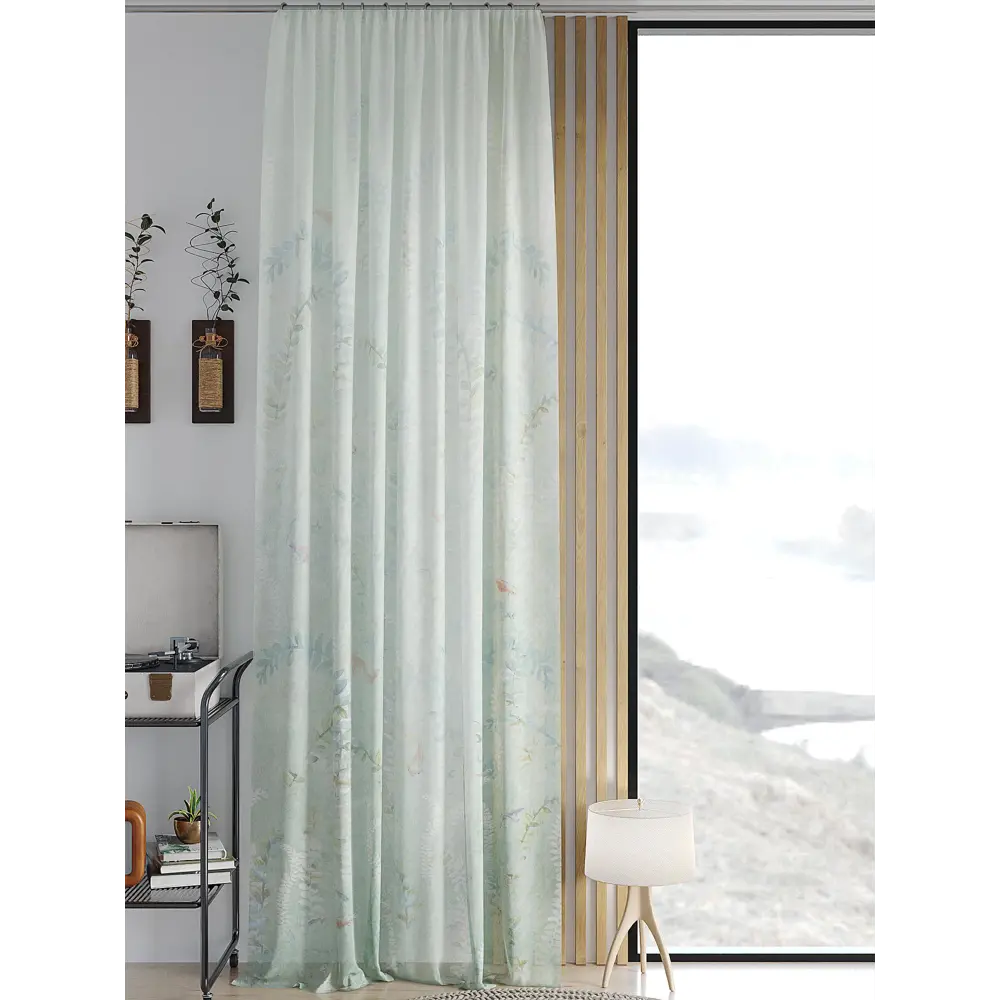 Фото Тюль на ленте At Home Мифитанс 150x260 см вуаль цвет белый AA542201 Фото Тюль на ленте At Home Мифитанс 150x260 см вуаль цвет белый AA542201