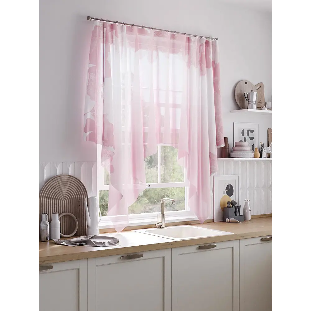 Фото Тюль на ленте At Home Пронверс 200x145 см вуаль цвет белый AA534295 Фото Тюль на ленте At Home Пронверс 200x145 см вуаль цвет белый AA534295