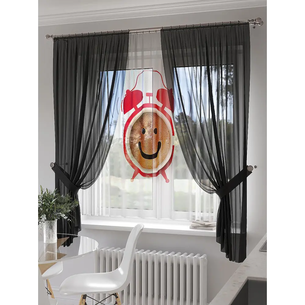 Фото 3 Тюль на ленте At Home Мирисент 145x180 см вуаль цвет белый/красный/оранжевый AA550208 Фото 3 Тюль на ленте At Home Мирисент 145x180 см вуаль цвет белый/красный/оранжевый AA550208