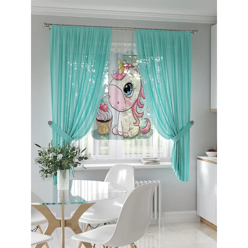 Фото Тюль на ленте At Home Лимилфен 145x180 см вуаль цвет серый/желтый/черный/бирюзовый AA550186 Фото Тюль на ленте At Home Лимилфен 145x180 см вуаль цвет серый/желтый/черный/бирюзовый AA550186