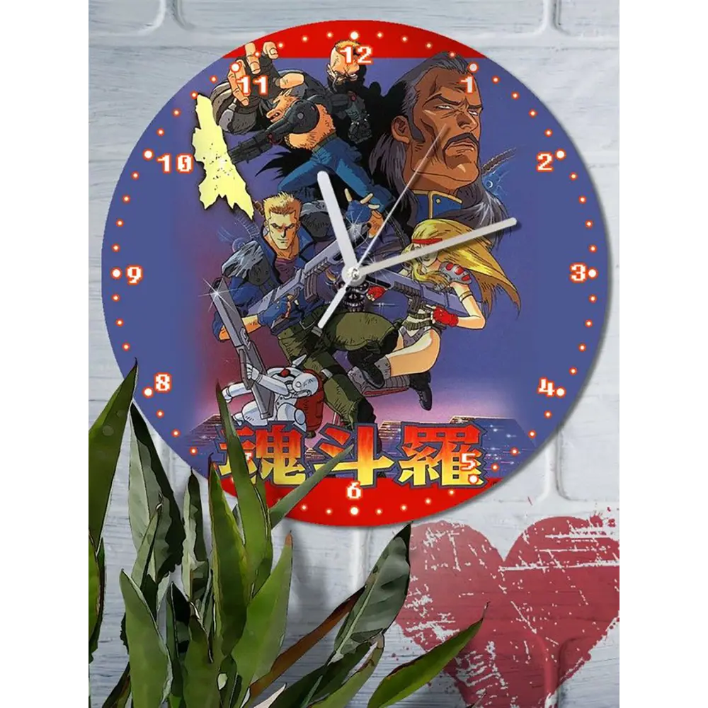Фото 6 Настенные часы круглые 27 см Бруталити Игры Contra Hard Corps - 6259 цвет черный Фото 6 Настенные часы круглые 27 см Бруталити Игры Contra Hard Corps - 6259 цвет черный