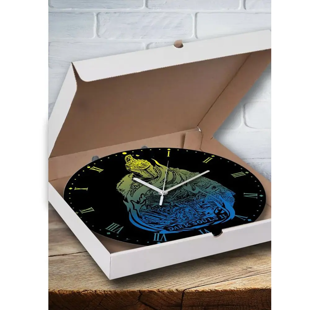 Фото 3 Настенные часы круглые 27 см Бруталити Игры Dark Souls 2 Scholar of The First Sin - 6099 цвет черный