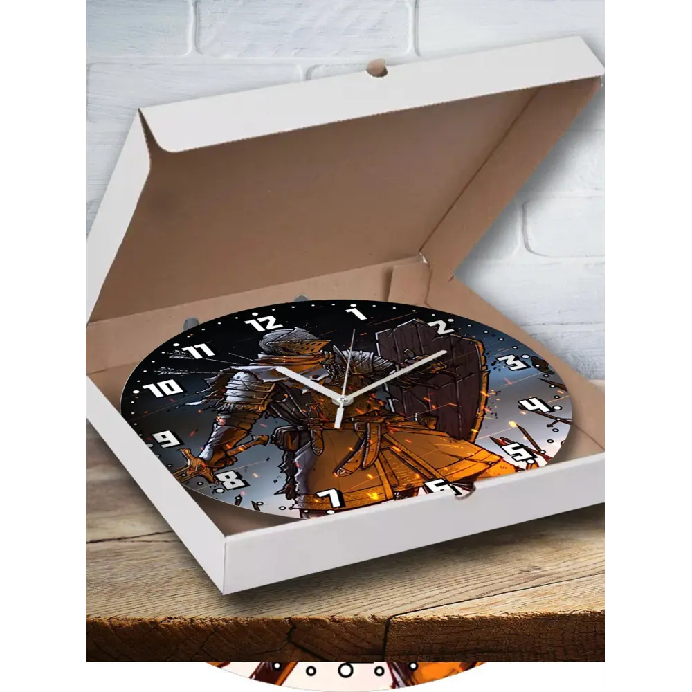 Фото Настенные часы круглые 27 см Бруталити Игры Dark Souls Remastered - 2218 цвет черный Фото Настенные часы круглые 27 см Бруталити Игры Dark Souls Remastered - 2218 цвет черный