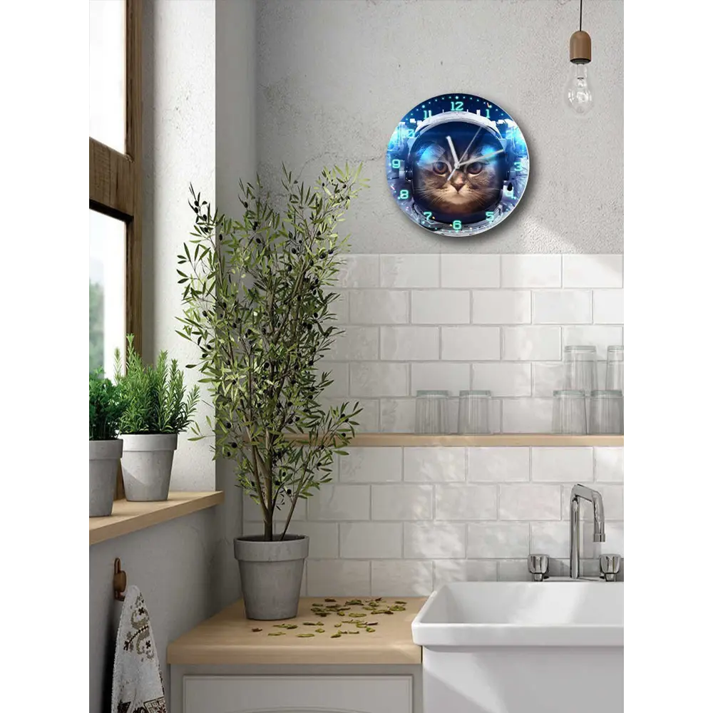 Фото Настенные часы круглые 27 см Бруталити животные - 104 цвет черный Фото Настенные часы круглые 27 см Бруталити животные - 104 цвет черный