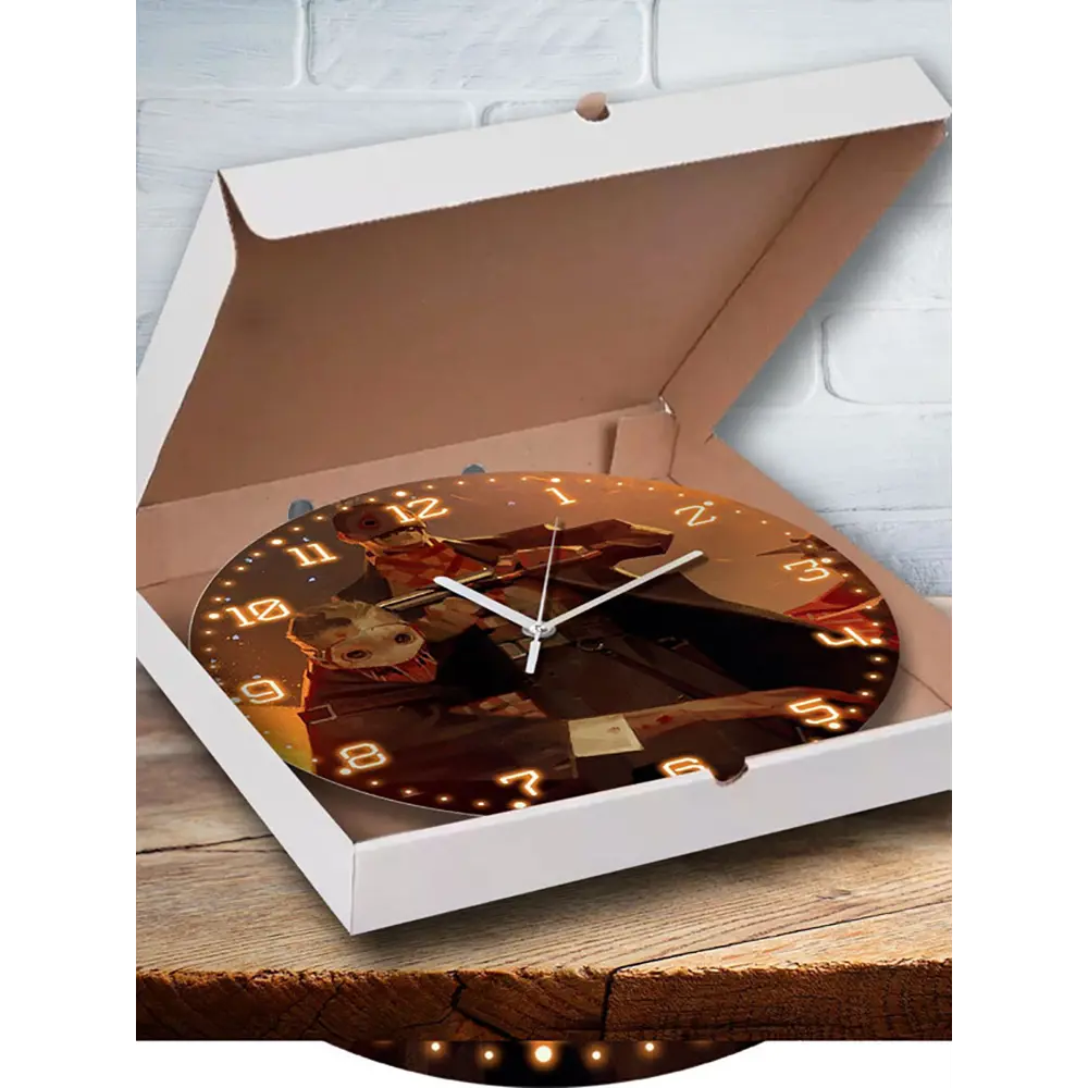 Фото 3 Настенные часы круглые 27 см Бруталити игры Deathloop 4908 цвет черный