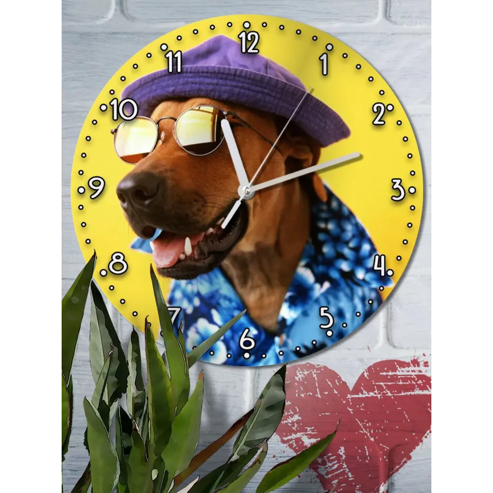 Фото Настенные часы круглые 27 см Бруталити животные - 57 цвет черный Фото Настенные часы круглые 27 см Бруталити животные - 57 цвет черный