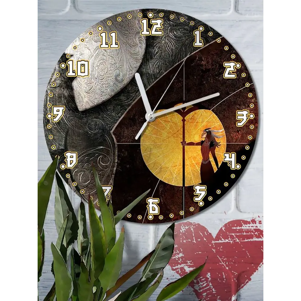 Фото 6 Настенные часы круглые 27 см Бруталити игры Dragon Age 2 - 6340 цвет черный