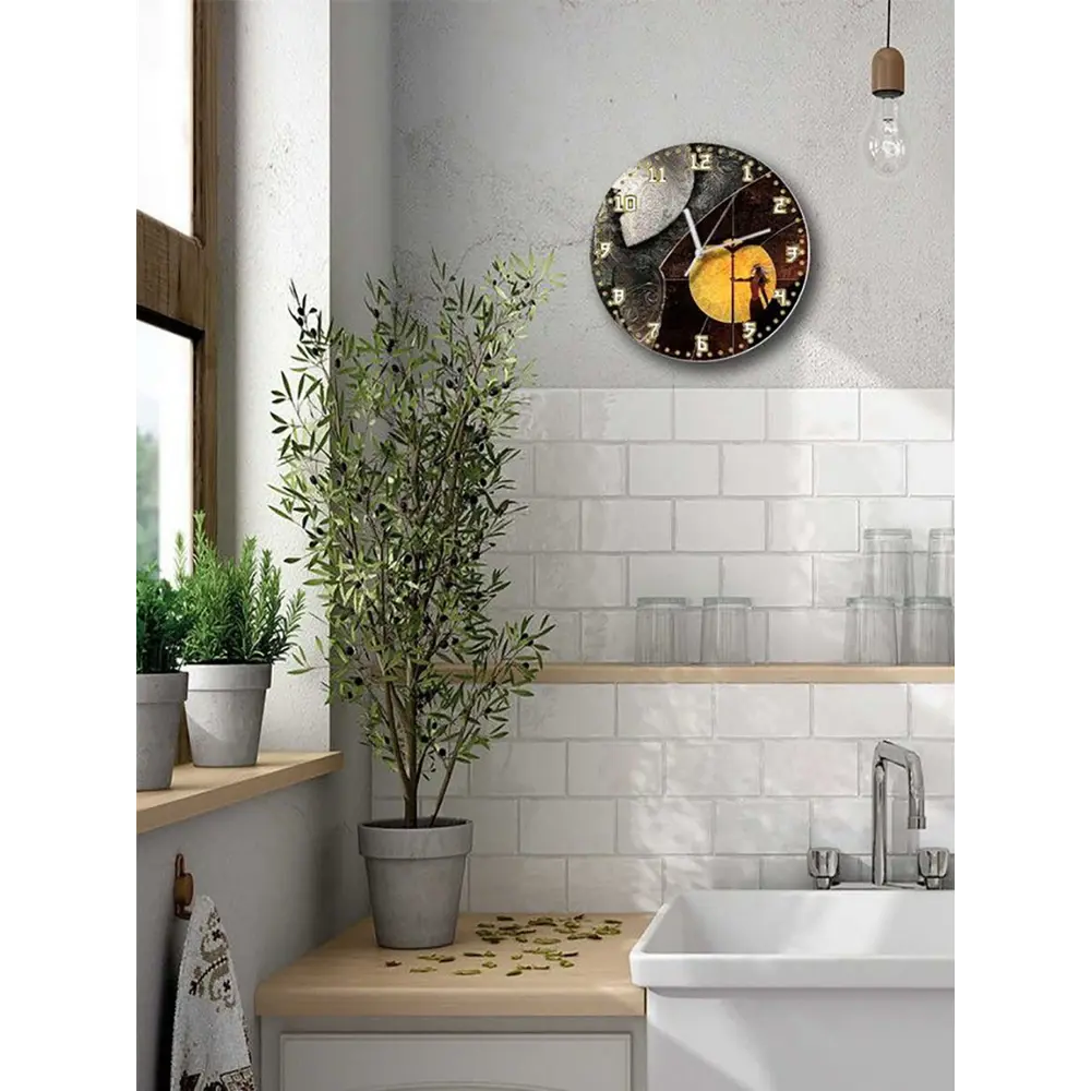 Фото 5 Настенные часы круглые 27 см Бруталити игры Dragon Age 2 - 6340 цвет черный