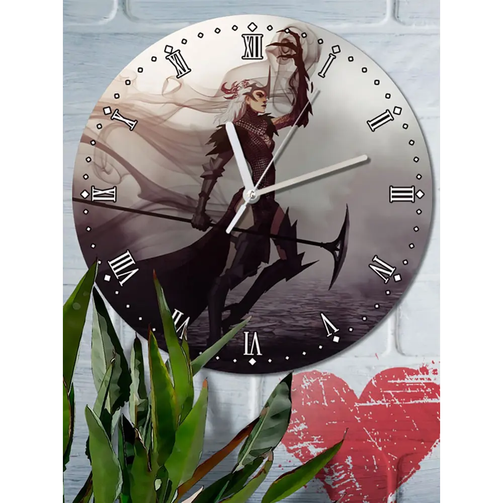Фото 6 Настенные часы круглые 27 см Бруталити Игры Dragon Age 2 2827 цвет черный