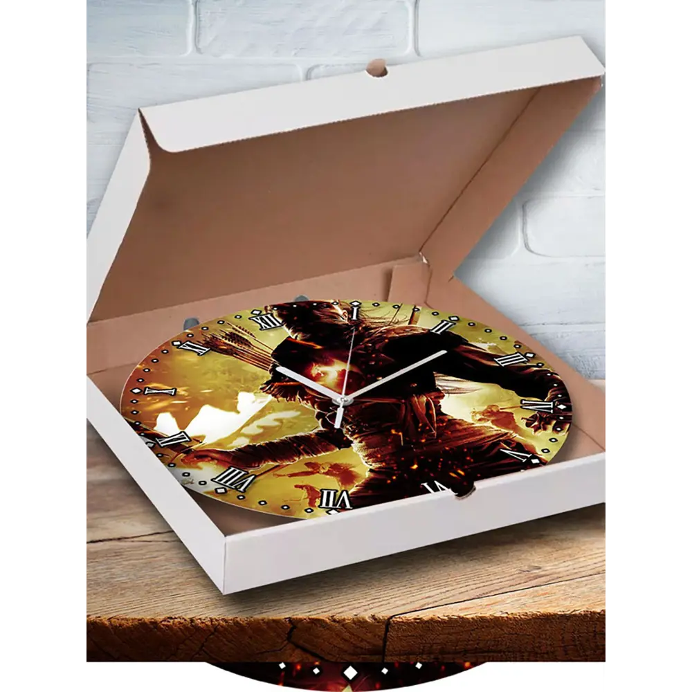 Фото 3 Настенные часы круглые 27 см Бруталити игры Dragons Dogma 4894 цвет черный