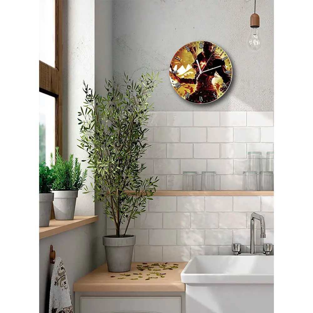 Фото 5 Настенные часы круглые 27 см Бруталити игры Dragons Dogma 4894 цвет черный